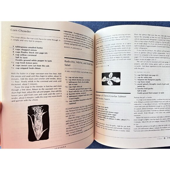 Cooking for All Seasons Jimmy Schmidt 1991 Hardcover Cookbook Recipe Book Food - Picture 11 of 16